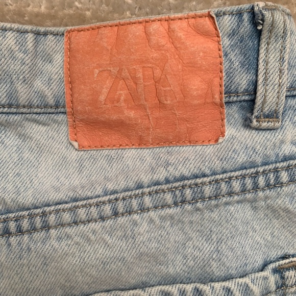 Zara Shorts Size 4 High Waisted Distressed Denim Boho Vacation Summer Casual - Picture 7 of 13
